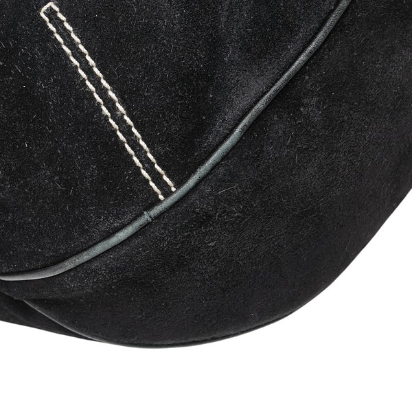 サルヴァトーレフェラガモ ワンショルダーバッグ ブラック スウェード レザー レディース Salvatore Ferragamo 【中古】