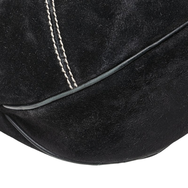 サルヴァトーレフェラガモ ワンショルダーバッグ ブラック スウェード レザー レディース Salvatore Ferragamo 【中古】