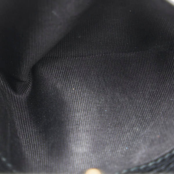 グッチ GGマーモント 三つ折り財布 ブラック レザー レディース GUCCI 【中古】