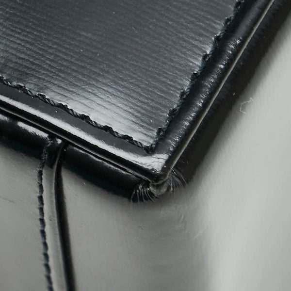 サンローラン 斜め掛け ショルダーバッグ ブラック レザー レディース SAINT LAURENT 【中古】