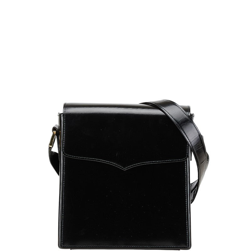 サンローラン 斜め掛け ショルダーバッグ ブラック レザー レディース SAINT LAURENT 【中古】
