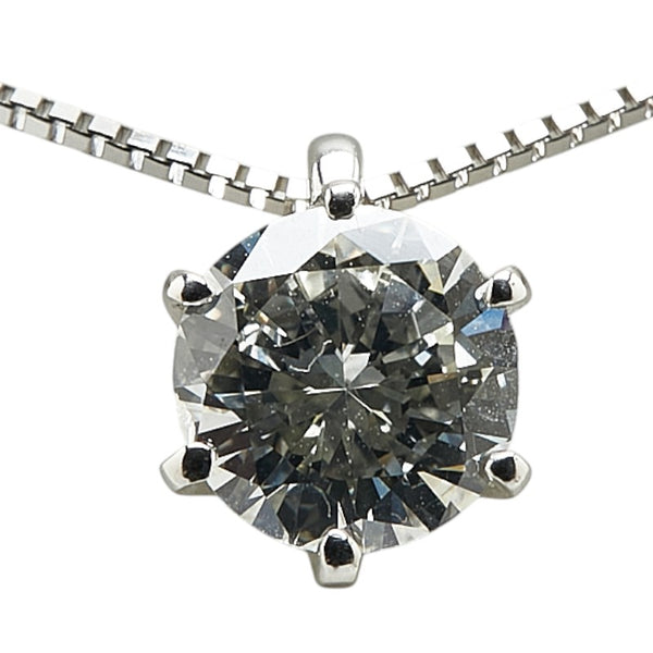 Pt950 プラチナ Pt850 プラチナ ダイヤ1.001ct ベネチアンチェーン ネックレス レディース 【中古】