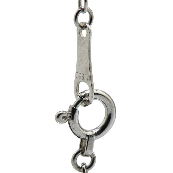 Pt950 プラチナ Pt850 プラチナ ダイヤ1.001ct ベネチアンチェーン ネックレス レディース 【中古】