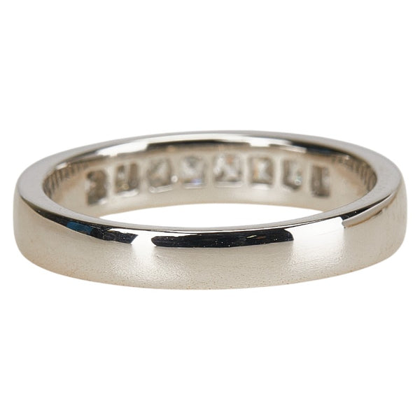 Pt900 プラチナ ダイヤ0.52ct ハーフエタニティ リング 指輪 レディース 12号 【中古】
