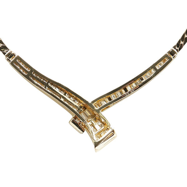 K18YG イエローゴールド ダイヤ2.69ct ネックレス レディース 【中古】