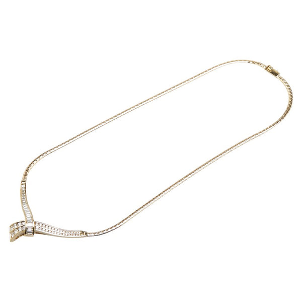 K18YG イエローゴールド ダイヤ2.69ct ネックレス レディース 【中古】