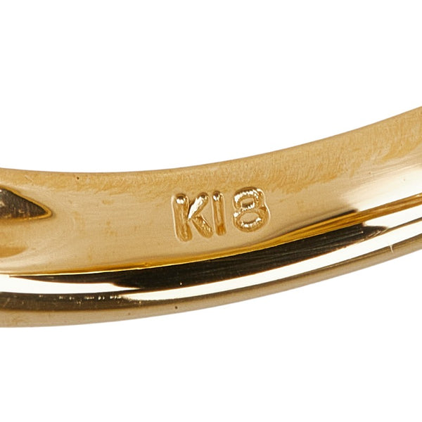 K18YG イエローゴールド ダイヤ1.00ct リング 指輪 レディース 12号 【中古】