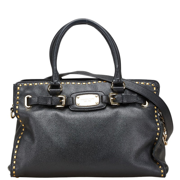 マイケルコース ハンドバッグ ショルダーバッグ２WAY ブラック レザー レディース Michael Kors 【中古】