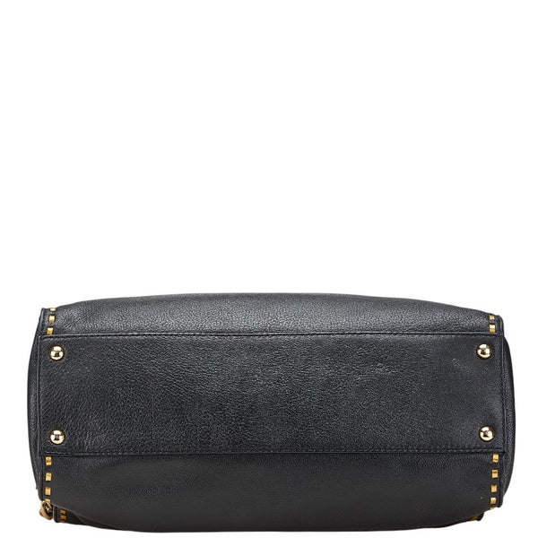マイケルコース ハンドバッグ ショルダーバッグ２WAY ブラック レザー レディース Michael Kors 【中古】