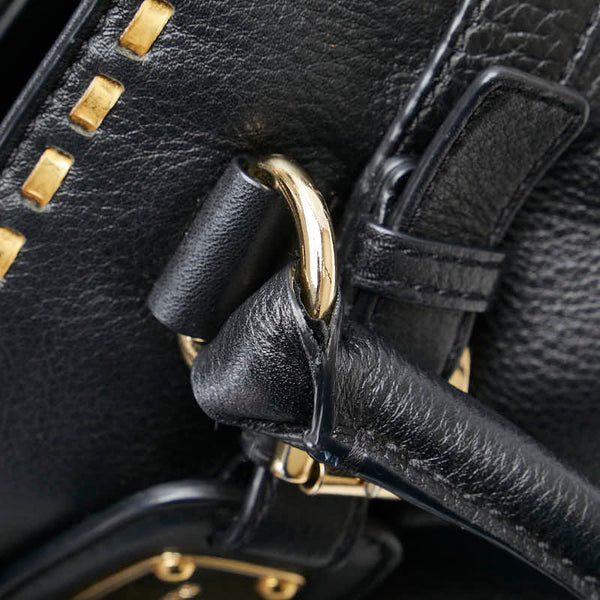 マイケルコース ハンドバッグ ショルダーバッグ２WAY ブラック レザー レディース Michael Kors 【中古】