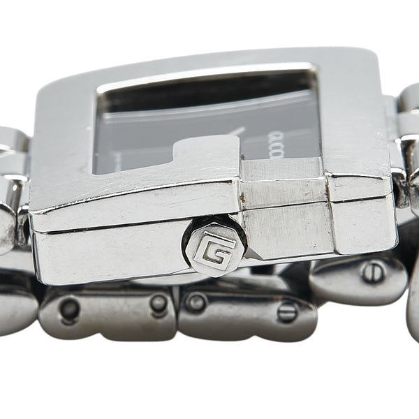 グッチ Gウォッチ 腕時計 3600L クオーツ ブラック文字盤 ステンレススチール レディース GUCCI 【中古】