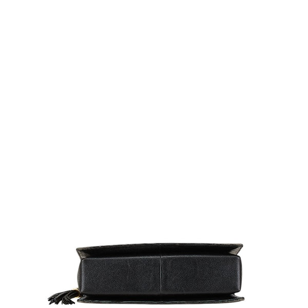 ヴァレンチノ ロゴ ハンドバッグ ブラック レザー レディース Valentino 【中古】
