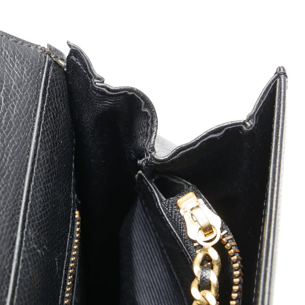 ヴァレンチノ ロゴ ハンドバッグ ブラック レザー レディース Valentino 【中古】