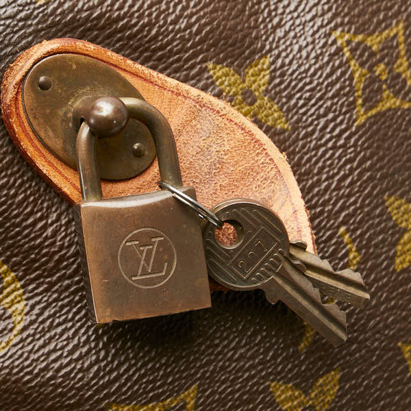 ルイ ヴィトン モノグラム キーポル50 ボストンバッグ ショルダーバッグ M41426 ブラウン PVC レザー レディース LOUIS VUITTON 【中古】