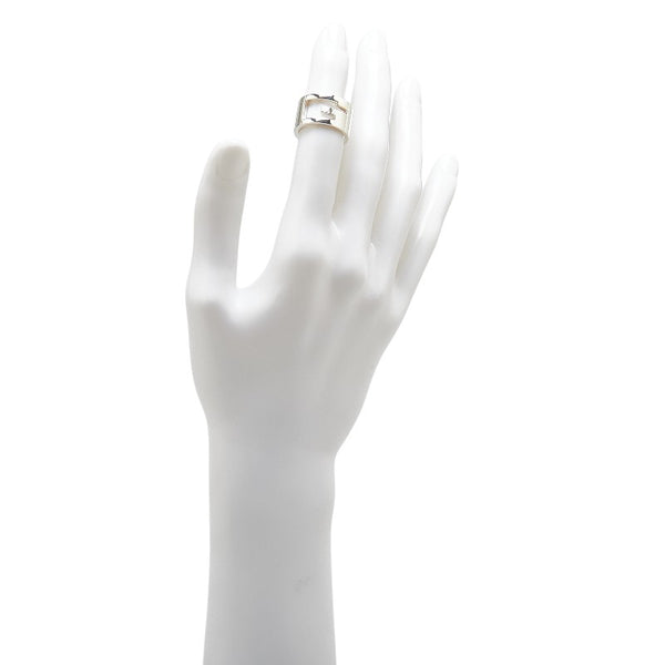 グッチ カットアウトＧ Gロゴ リング 指輪 #11 SV925 シルバー レディース GUCCI 【中古】