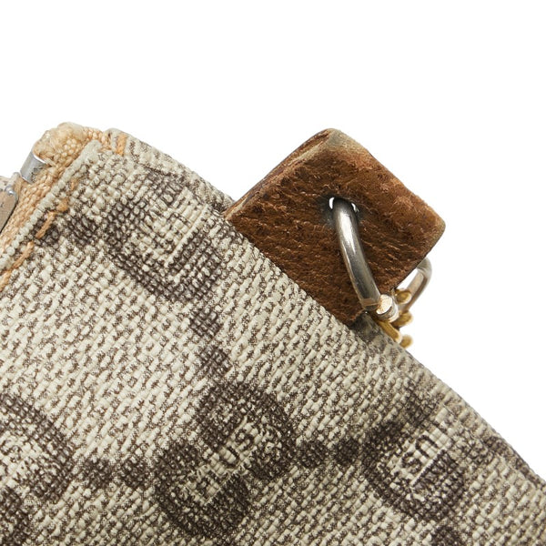 グッチ GGプラス シェリーライン ハンドバッグ トートバッグ ブラウン ベージュ キャンバス レディース GUCCI 【中古】