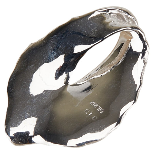 K18WG ホワイトゴールド ダイヤ0.10ct リーフ モチーフ ペンダントトップ レディース 【中古】