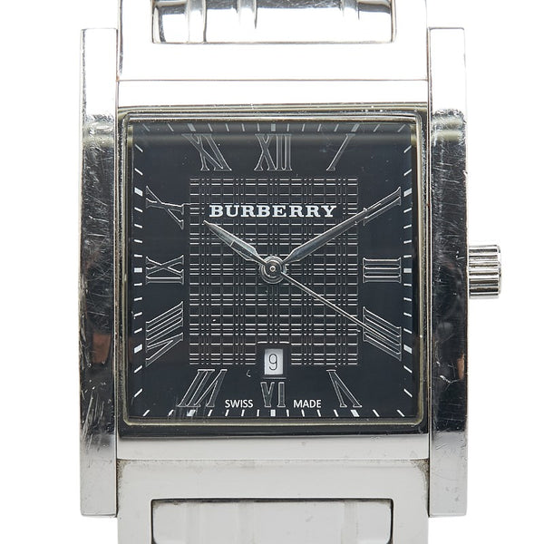 バーバリー 腕時計 BU1555 クオーツ ブラック文字盤 ステンレススチール メンズ BURBERRY 【中古】
