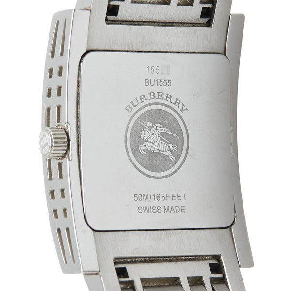 バーバリー 腕時計 BU1555 クオーツ ブラック文字盤 ステンレススチール メンズ BURBERRY 【中古】