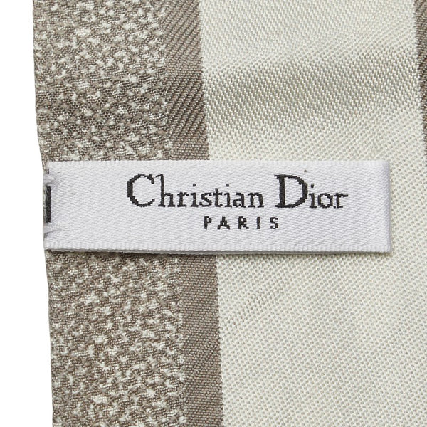 クリスチャンディオール フラワー ボタニカル ミッツァ スカーフ ベージュ ブラウン レディース Christian Dior 【中古】