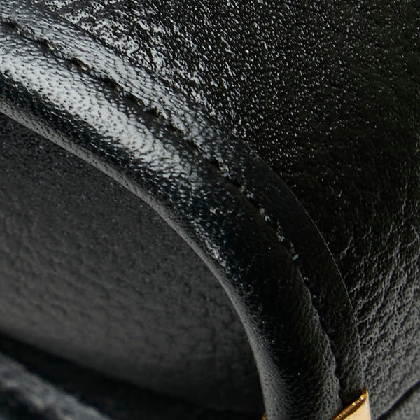 サンローラン 斜め掛け ショルダーバッグ ブラック レザー レディース SAINT LAURENT 【中古】