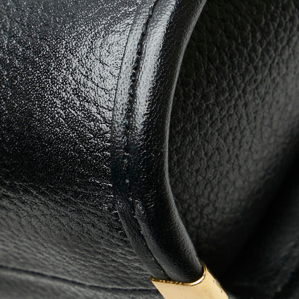 サンローラン 斜め掛け ショルダーバッグ ブラック レザー レディース SAINT LAURENT 【中古】