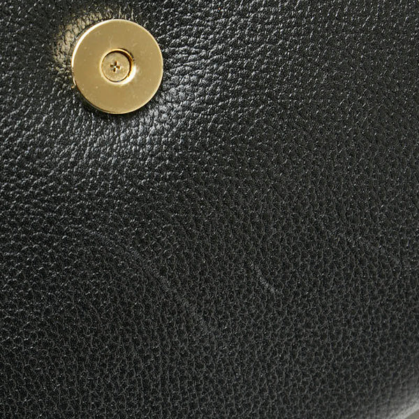 サンローラン 斜め掛け ショルダーバッグ ブラック レザー レディース SAINT LAURENT 【中古】