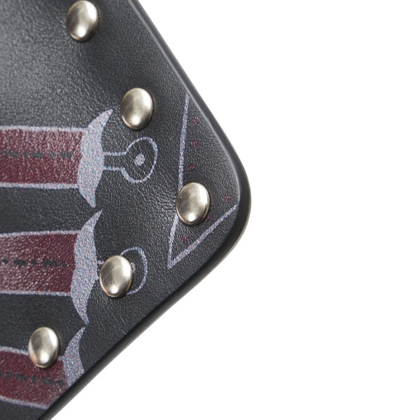 ヴァレンティノ ロックスタッズ ラブブレード ハート クラッチバッグ MW2P0269CTY ブラック レザー レディース VALENTINO 【中古】