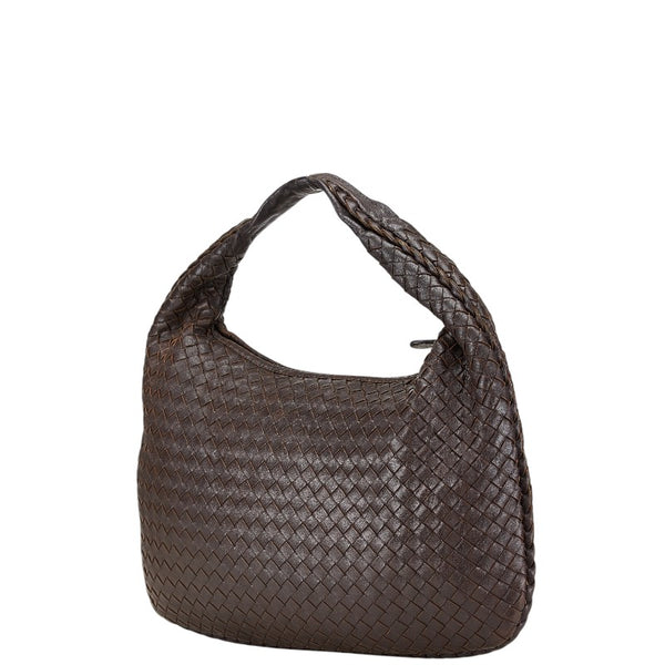 ボッテガヴェネタ イントレチャート ハンドバッグ トートバッグ ブラウン レザー レディース BOTTEGAVENETA 【中古】