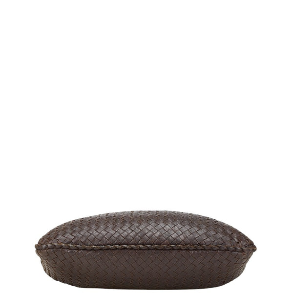 ボッテガヴェネタ イントレチャート ハンドバッグ トートバッグ ブラウン レザー レディース BOTTEGAVENETA 【中古】