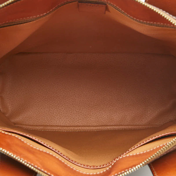 セリーヌ マカダム ハンドバッグ トートバッグ ブラウン PVC レザー レディース CELINE 【中古】