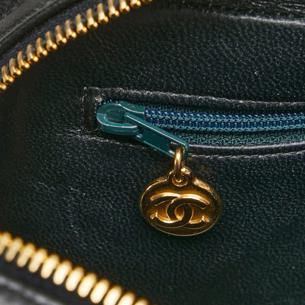 シャネル マトラッセ ショルダーバッグ ブラック ラムスキン レディース CHANEL 【中古】