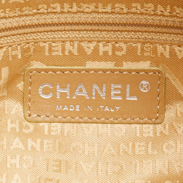 シャネル チョコバー ミニボストンバッグ ワンショルダーバッグ A26135 ベージュ キャビアスキン レディース CHANEL 【中古】