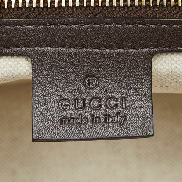 グッチ GGスプリーム 斜め掛け ショルダーバッグ  336748 ブラウン PVC レザー レディース GUCCI 【中古】