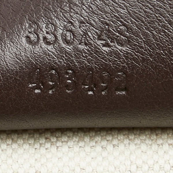 グッチ GGスプリーム 斜め掛け ショルダーバッグ  336748 ブラウン PVC レザー レディース GUCCI 【中古】