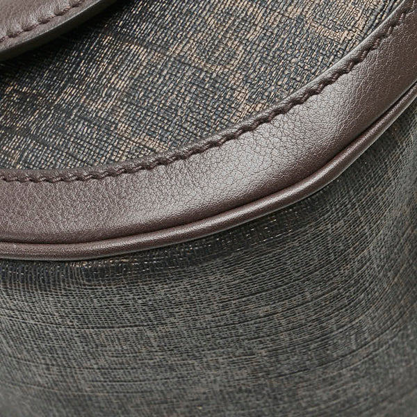 グッチ GGスプリーム 斜め掛け ショルダーバッグ  336748 ブラウン PVC レザー レディース GUCCI 【中古】