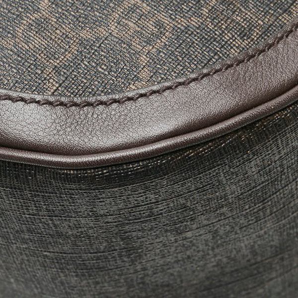 グッチ GGスプリーム 斜め掛け ショルダーバッグ  336748 ブラウン PVC レザー レディース GUCCI 【中古】