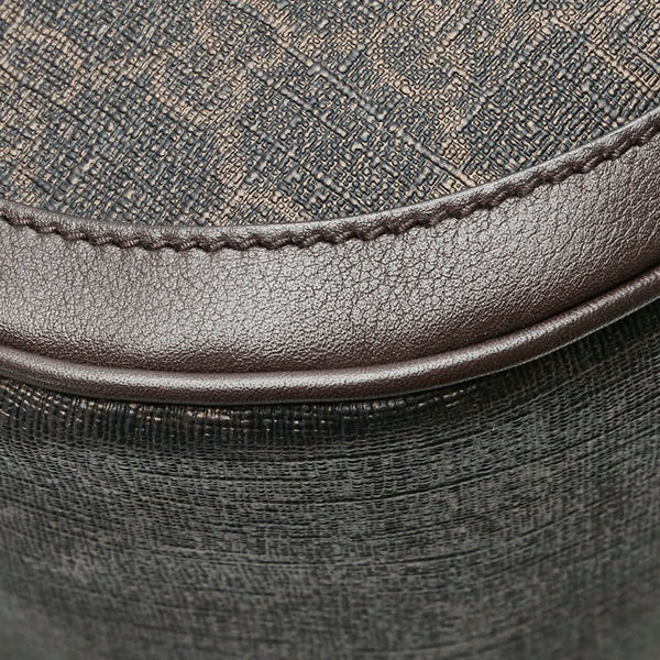 グッチ GGスプリーム 斜め掛け ショルダーバッグ  336748 ブラウン PVC レザー レディース GUCCI 【中古】