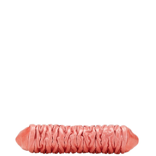 ミュウミュウ ロゴ クラッチバッグ ピンク レザー レディース MIUMIU 【中古】