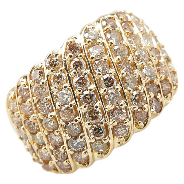 K18YG イエローゴールド ダイヤ2.03ct リング 指輪 レディース 11.5号 【中古】