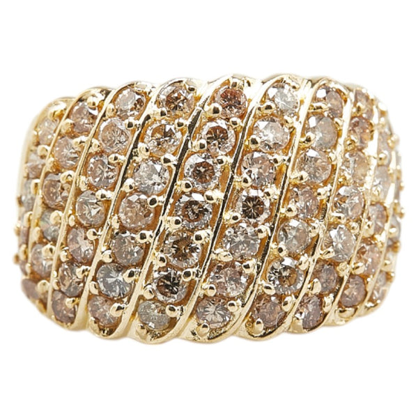 K18YG イエローゴールド ダイヤ2.03ct リング 指輪 レディース 11.5号 【中古】