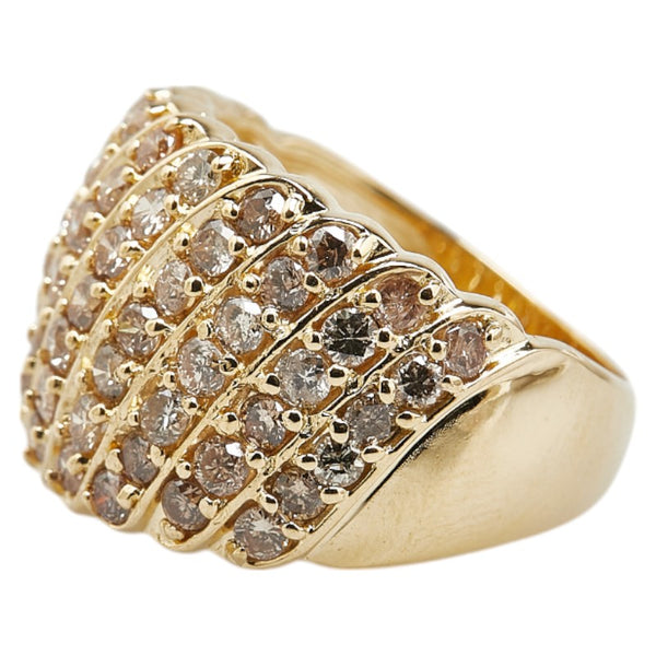 K18YG イエローゴールド ダイヤ2.03ct リング 指輪 レディース 11.5号 【中古】
