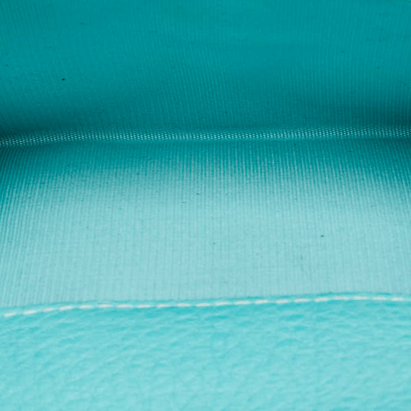 ティファニー 三つ折り財布 ライトブルー レザー レディース TIFFANY&Co. 【中古】