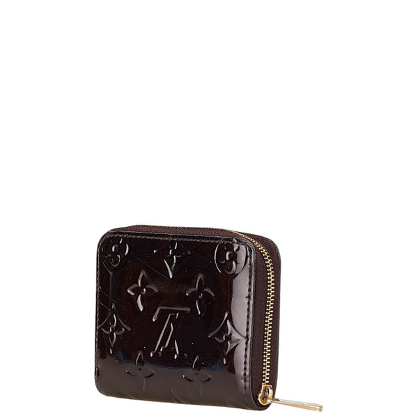 ルイ ヴィトン モノグラム ヴェルニ ジッピーコインパース 長財布 M93607 アマラント パテントレザー レディース LOUIS VUITTON 【中古】