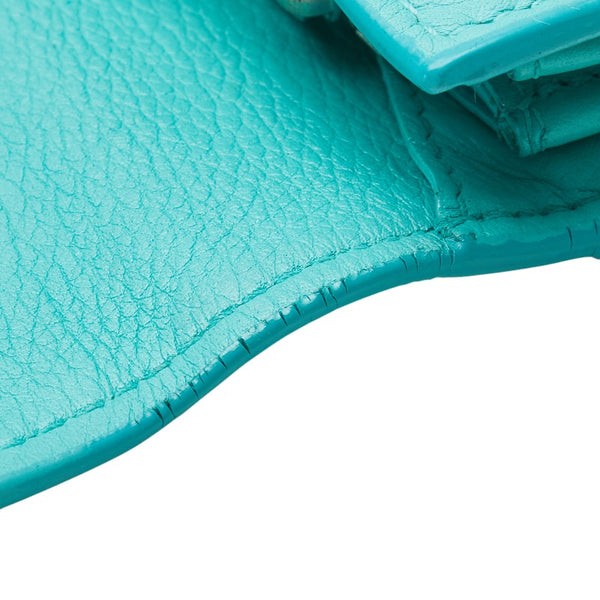 ティファニー 長財布 ライトブルー レザー レディース TIFFANY&Co. 【中古】