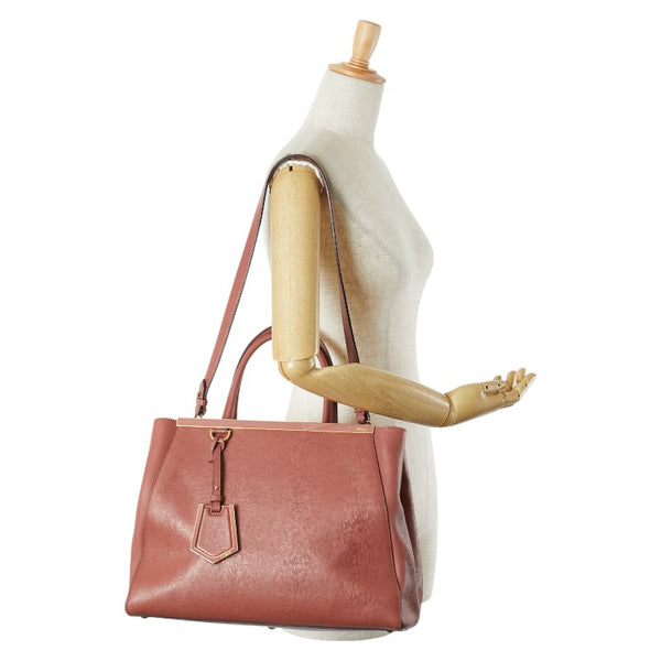 フェンディ トロワ トゥージュール ハンドバッグ ショルダーバッグ 2WAY 8BH250 ピンク レザー レディース FENDI 【中古】