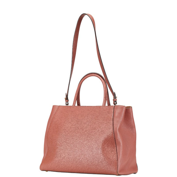 フェンディ トロワ トゥージュール ハンドバッグ ショルダーバッグ 2WAY 8BH250 ピンク レザー レディース FENDI 【中古】