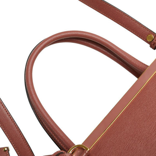 フェンディ トロワ トゥージュール ハンドバッグ ショルダーバッグ 2WAY 8BH250 ピンク レザー レディース FENDI 【中古】