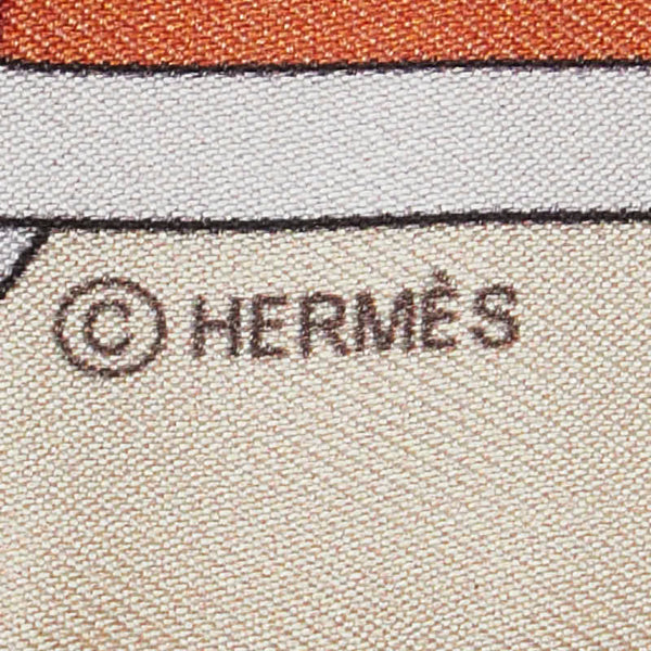 エルメス ツイリー GRAND TRALALA スカーフ ベージュ ピンク マルチカラー シルク レディース HERMES 【中古】