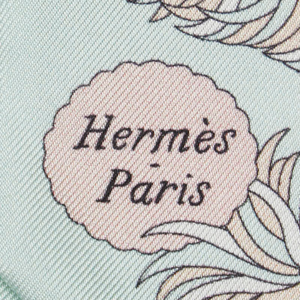 エルメス ツイリー De l'Ombrelle aux Duels 杖傘と決闘 スカーフ ライトブルー マルチカラー シルク レディース HERMES 【中古】